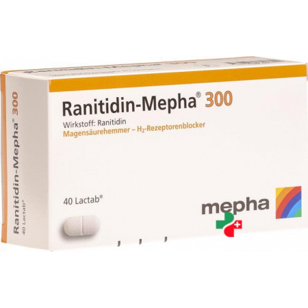 Ranitidin Mepha 300 mg 40 Lactabs