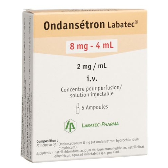 Ондансетрон Лабатек концентрат для инфузий 8 мг / 4 мл 5 ампул по 4 мл