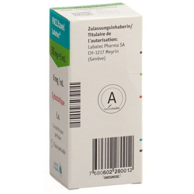 Paclitaxel 30 mg/5 ml Durchstechflasche 8 ml