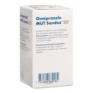 Omeprazol Mut Sandoz 20 mg 100 filmtablets 