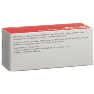 Losartan HCT Helvepharm 50/12.5 mg 98 filmtablets