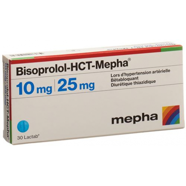 Bisoprolol HCT Mepha 10/25 mg 100 Lactabs