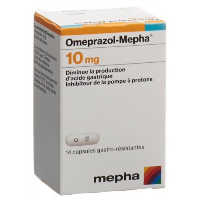 Omeprazol Mepha 10 mg 98 Kaps