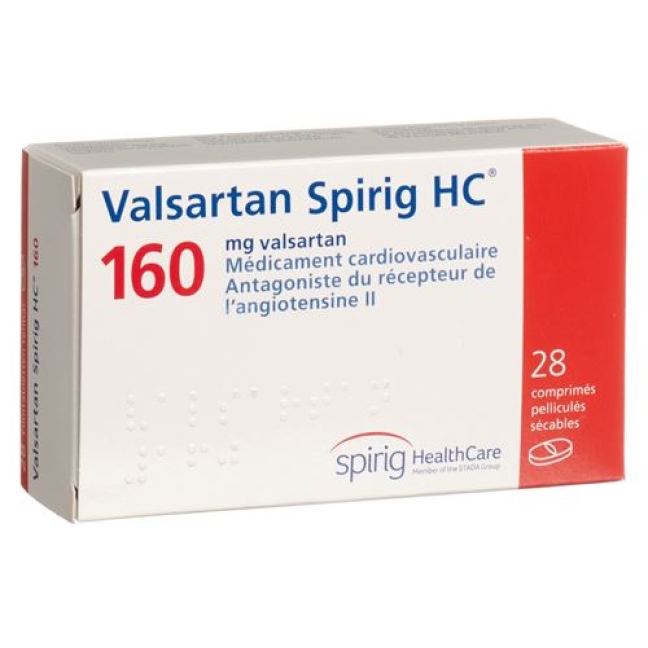 Valsartan Spirig 160 mg 28 filmtablets