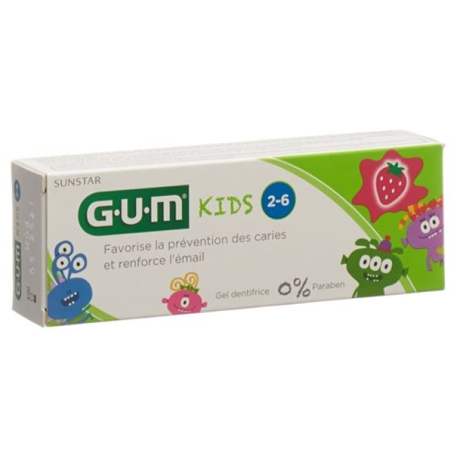 Gum Sunstar Kinder Zahnpasta Erdbeer 50мл