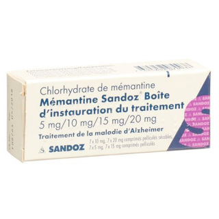 Мемантин Сандоз стартовый пакет (7x5 мг / 7x10 мг / 7x15 мг / 7x20 мг) 28 таблеток покрытых оболочкой 