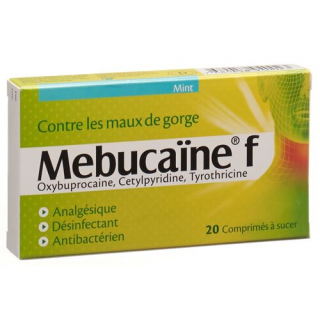 Mebucaine F Lutschtabletten Mint 20 штук