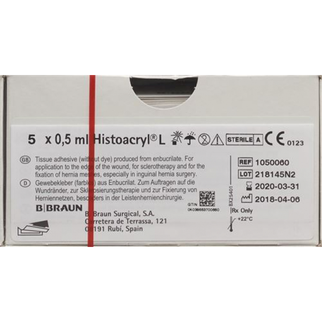 Histoacryl Gewebekleber Farblos 5 штук