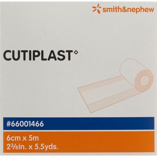 Cutiplast повязка для ран 6смx5m Vlies Weiss