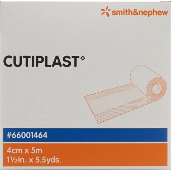 Cutiplast повязка для ран 4смx5m Vlies Weiss