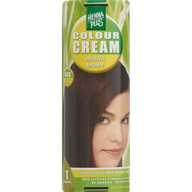 Henna Plus Colour крем 4.03 Mocca Braun 60г