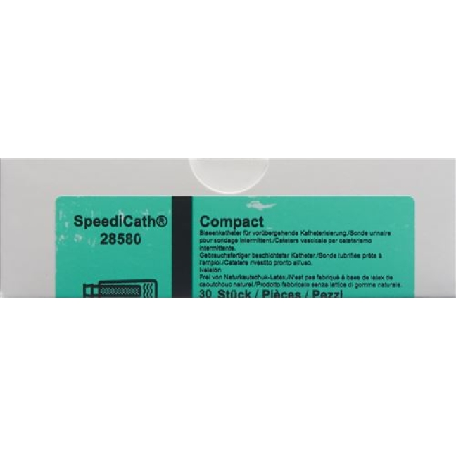 SpeediCath Compact Nelaton Frau Einmalkatheter Schwarz 3.3/10мм 7см lang 30 штук