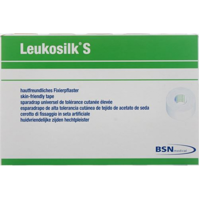 Leukosilk S Heftpflaster 9.2мX5см Weiss 6 штук