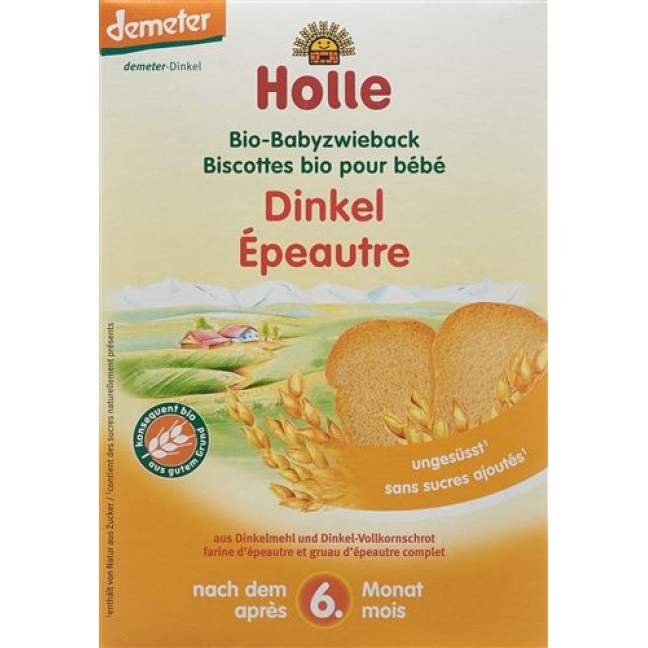 Holle Bio Baby Dinkel Zwieback 200г