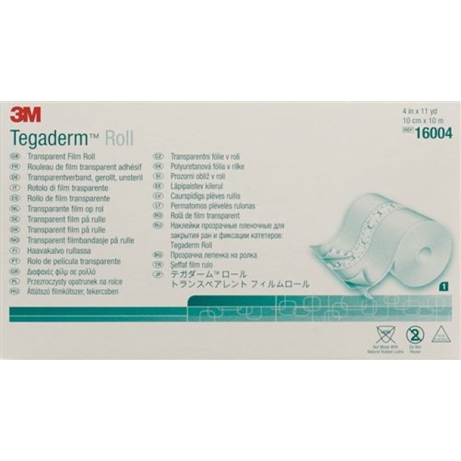 3M Tegaderm Roll Folienverband 10см x 10m Transparent