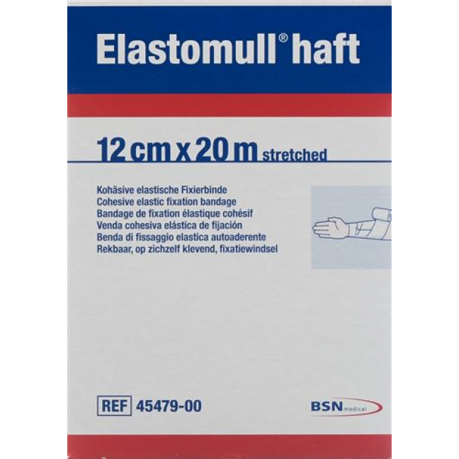 Elastomull Haft марлевый бинт Weiss 20мX12см рулон