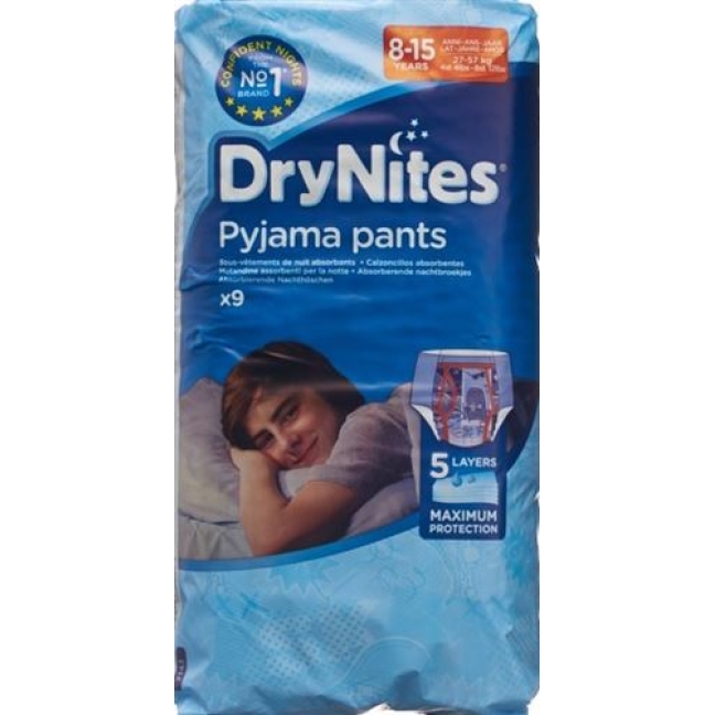 Huggies Drynites Nachtwindeln Boy 8-15jahre 9 штук