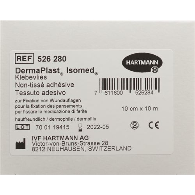 Dermaplast Isomed Klebevlies 10мX10см Weiss рулон