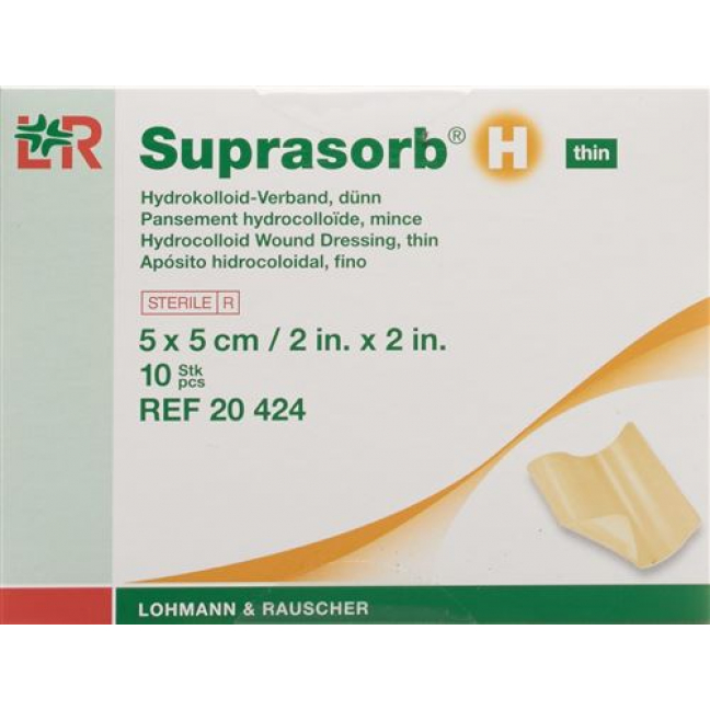 Suprasorb H Dunn Hydrokolloid Verband 5x5см 10 штук