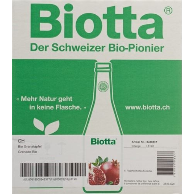 BIOTTA BIO GRANATAPFEL SAFT