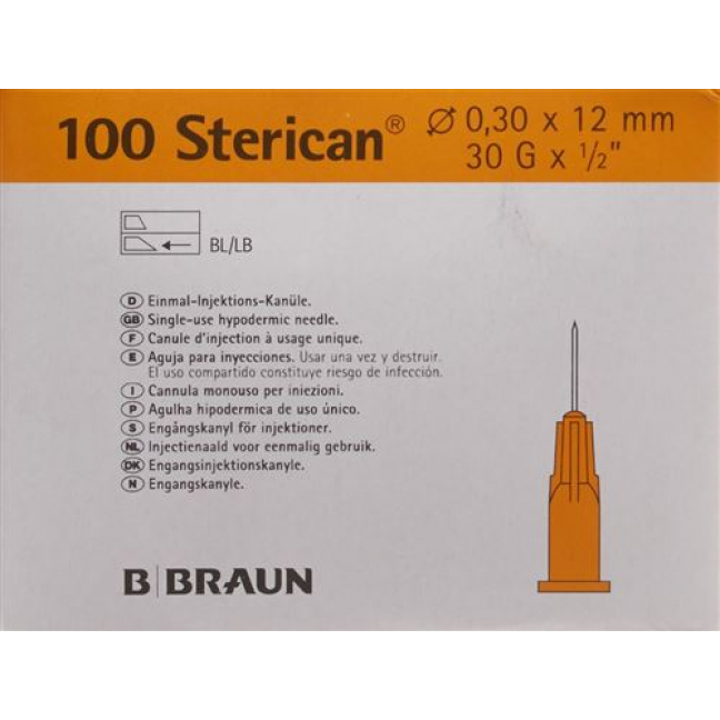 STERICAN NAD 30G 0.30X12MM GEL