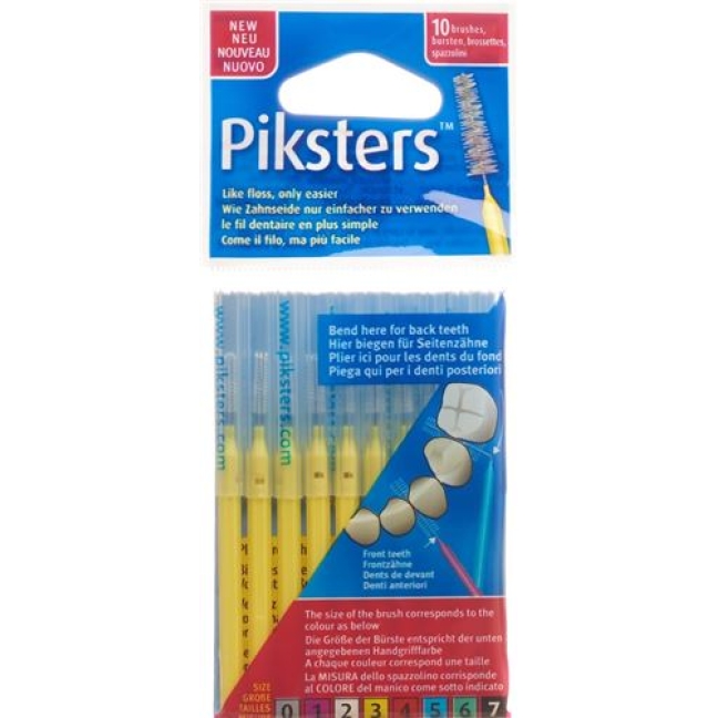 Piksters Interdentalburstchen размер 3 10 штук