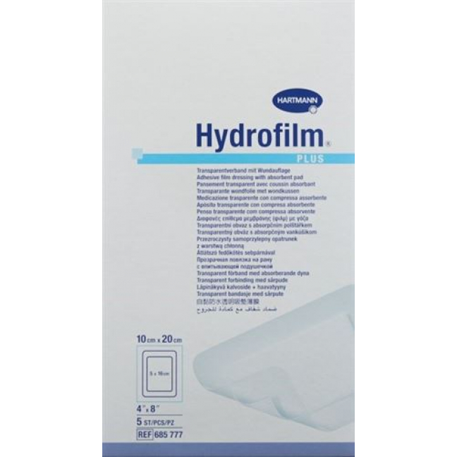 Hydrofilm Plus Wundverband Film 10x20см Steril 5 штук