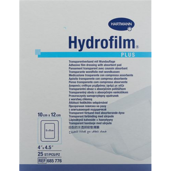 Hydrofilm Plus Wundverband Film 10x12см Steril 25 штук