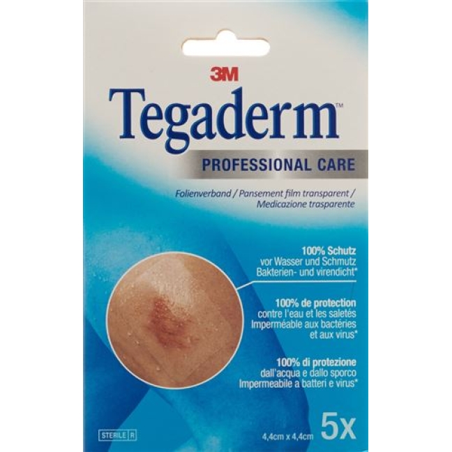 3M Tegaderm Transparentverband 4.4x4.4см 5 штук