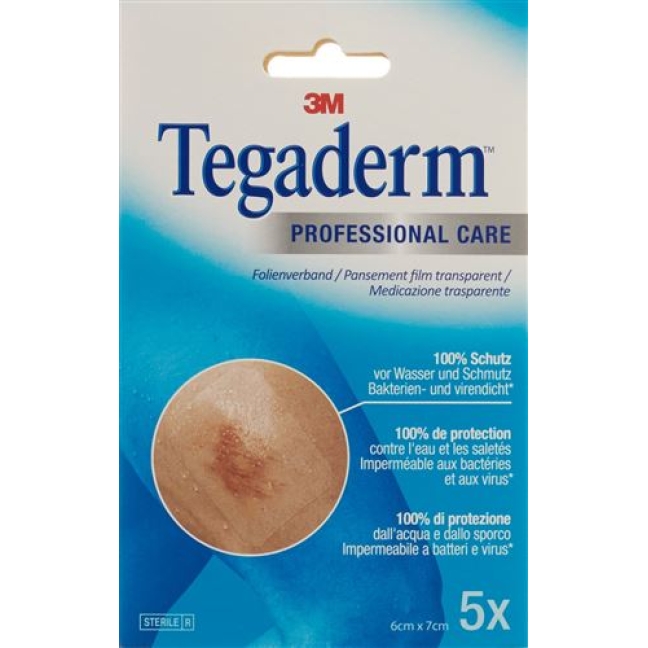 3M Tegaderm Transparentverband 6x7см 5 штук