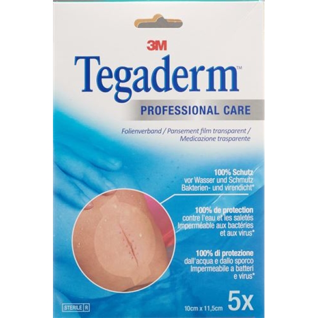 3M Tegaderm Transparentverband 10x11.5см Oval 5 штук