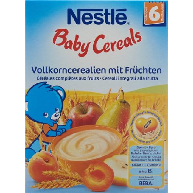 Nestle Baby Cereals Vollkorncerealien mit Fruchten для 6-месячных 250г