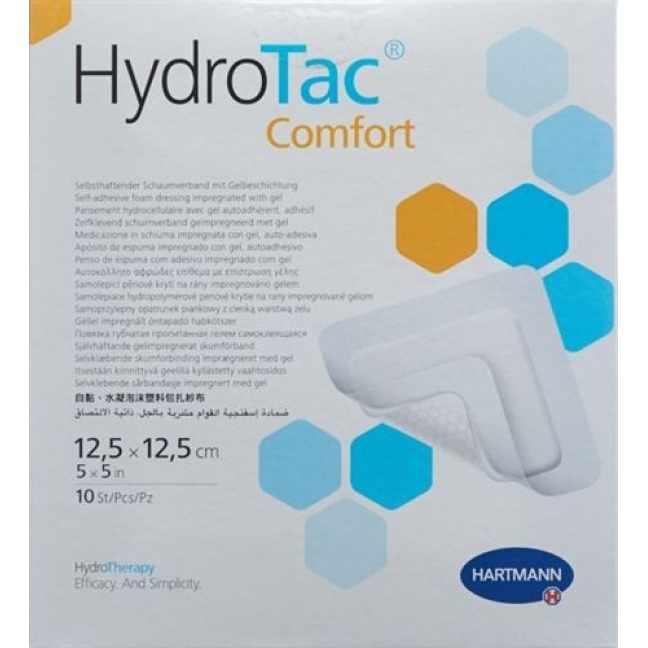 Hydrotac Comfort повязка для ран 12.5x12.5см стерильный 10 штук