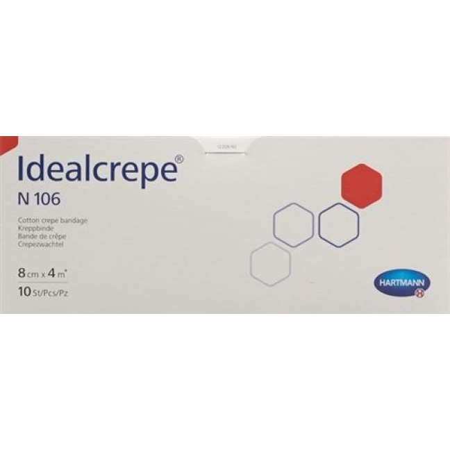 Idealcrepe N106 эластичный бинт 4мX8см 10 штук