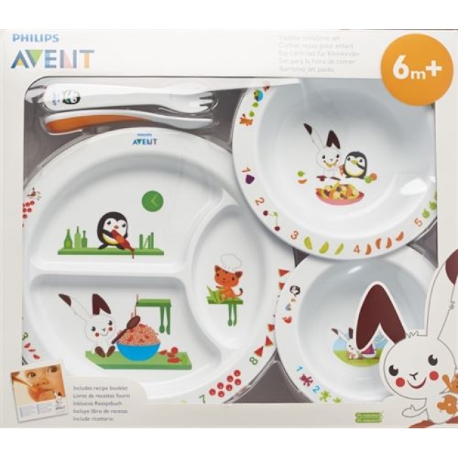 Avent Philips Baby Ess Lern Set Gross 6m+