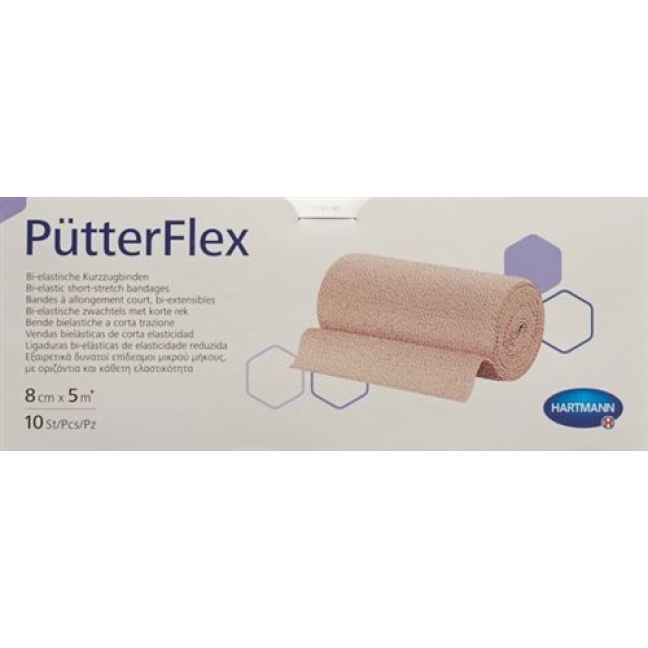 Puetter Flex бинт 8смx5m 10 штук