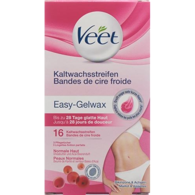 Veet Kaltwachsstreifen Achseln Bikini 16 штук