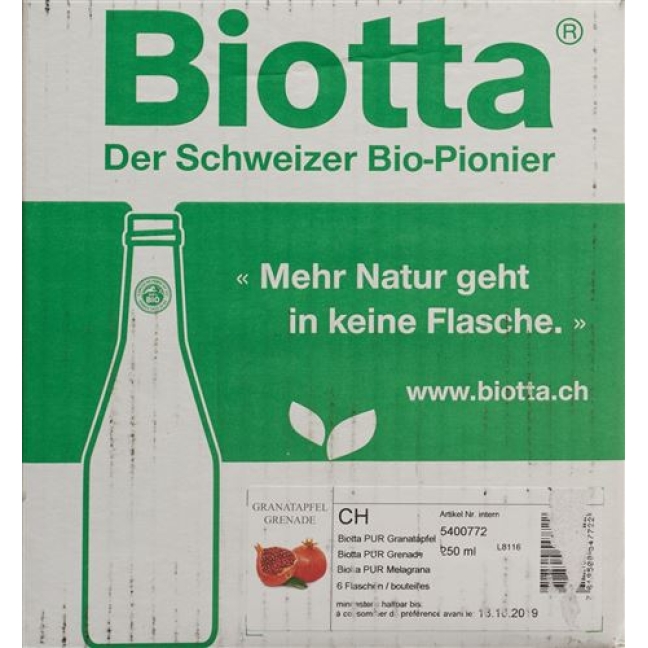 BIOTTA PUR GRANATAPFEL SAFT