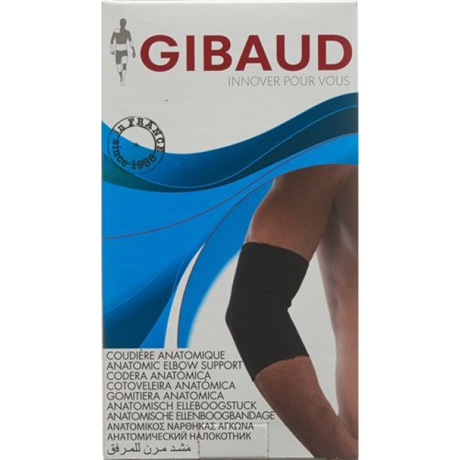 Gibaud Ellenbogenbandage Anatom S 22-25см Schwarz