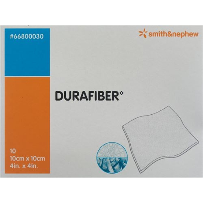 Durafiber Wundauflage 10x10см Steril 10 штук