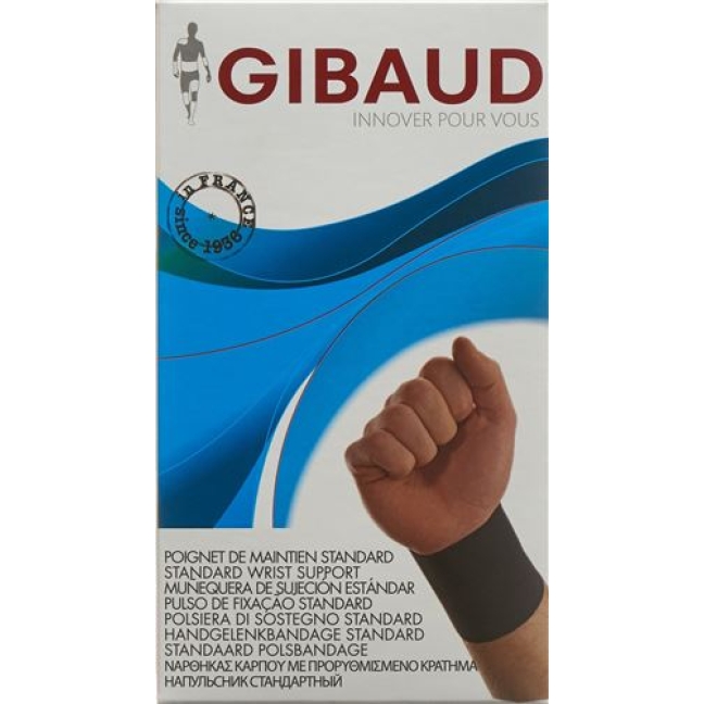 Gibaud Handgelenkmansch Verstellbar S 13-15см Schwarz