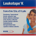 Leukotape K пластырейband 5мX5см Hellblau 5 штук