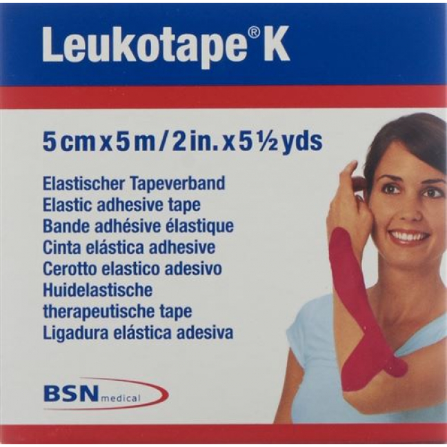 Leukotape K пластырейband 5мX5см Pink