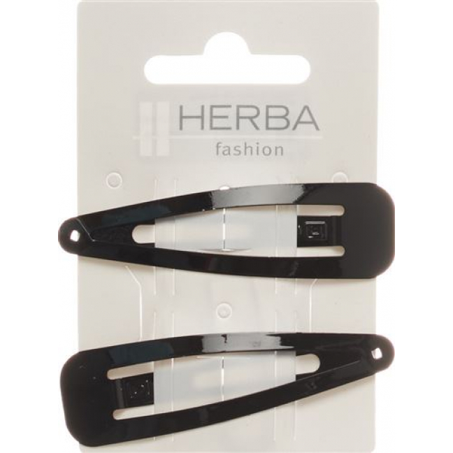 HERBA CLIPS 6.8CM SCHWARZ