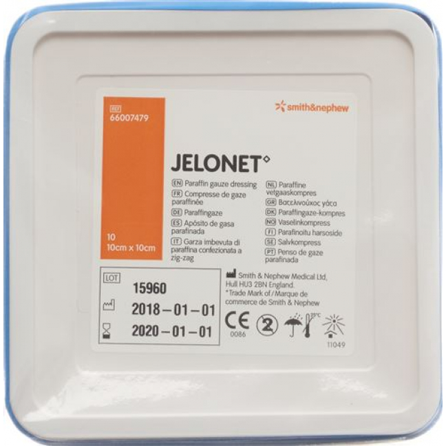 Jelonet Paraffingaze 10смx10см доза 10 штук