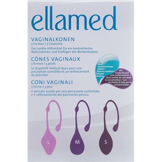 ELLAMED VAGINALKONEN 3 FORMEN