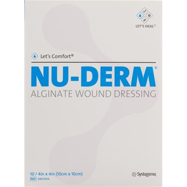 NU-DERM ALGI WUNDAUFL 10X10CM