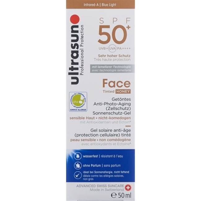 Ultrasun Face Tinted Sonnenschutzfaktor 50+ Honey 50мл