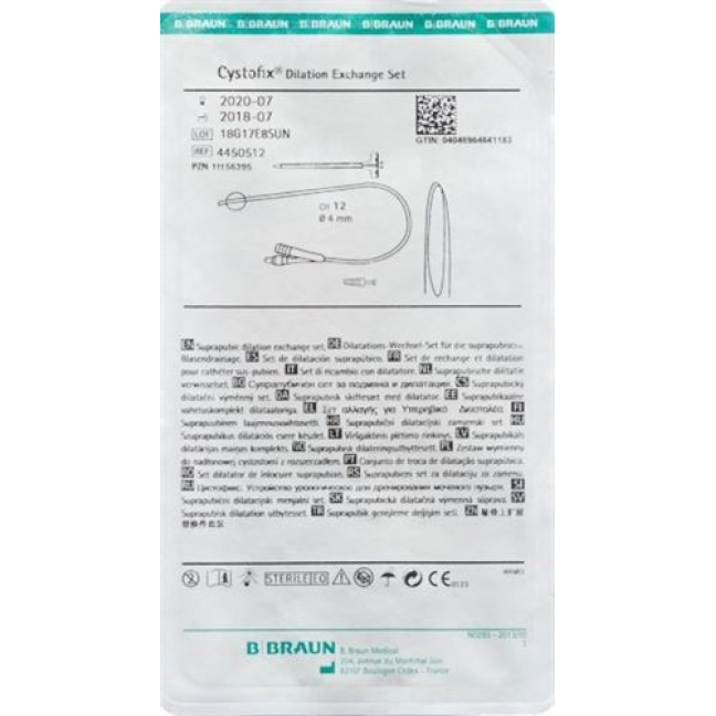 CYSTOFIX DILAT WECHS CH12 40CM