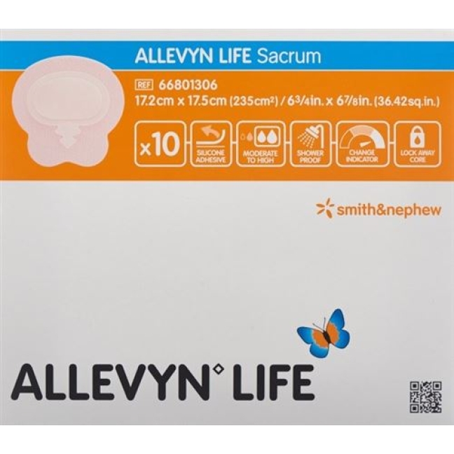 Allevyn Life Silik-Schaumv 17.2x17.5см Sacr 10 штук